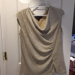 Gold Shell-tank top- sleeveless